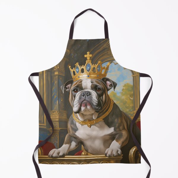 Item preview, English Bulldog brindle coat royal portrait gift for pet lover designed and sold by CKWagSwag.