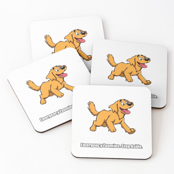 Item preview, Golden Retriever Sticker - Emergency Zoomies Step Aside Funny Gift designed and sold by pawdrops.
