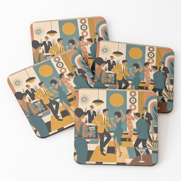 Item preview, Mid Century Modern Hip Martini Party designed and sold by Lee Hiller Designs.