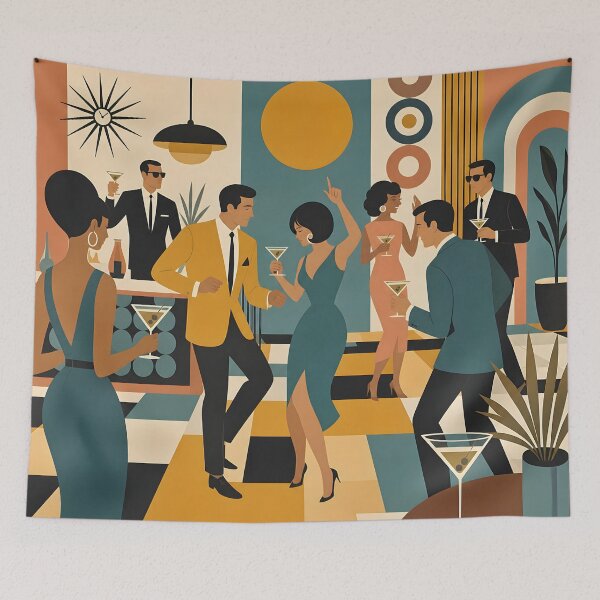 Item preview, Mid Century Modern Hip Martini Party designed and sold by Lee Hiller Designs.