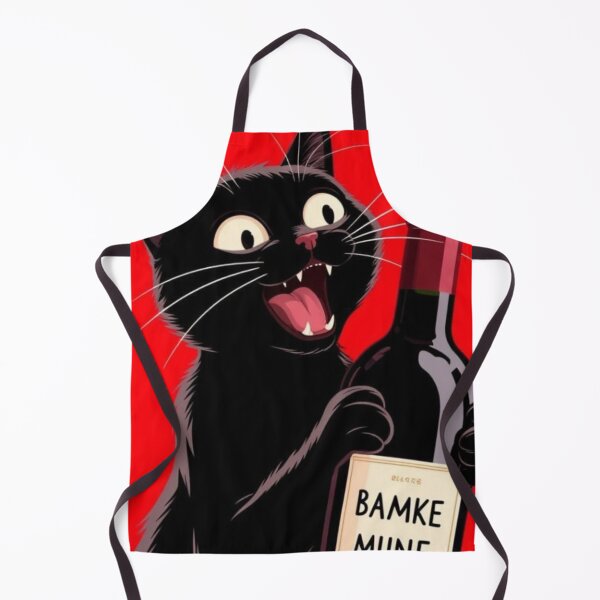 Item preview, Black Cat Holding Wine Bottle  designed and sold by     Pink Chaos Club.