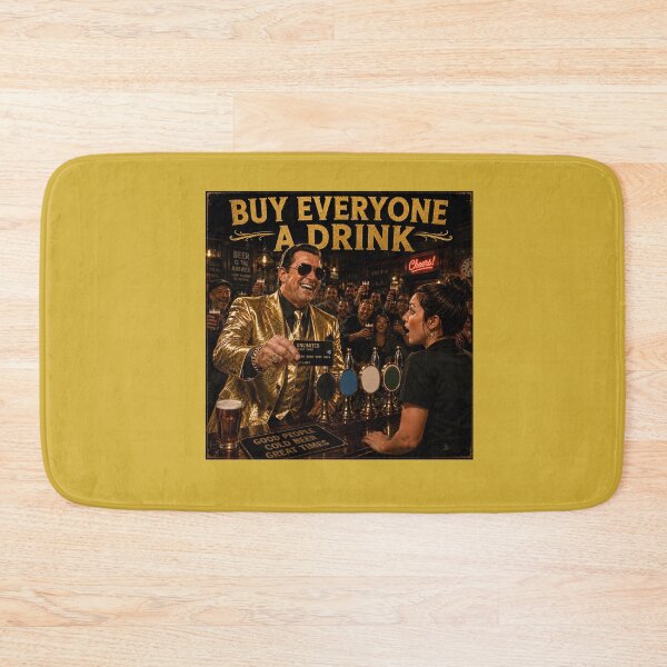 Item preview, Invita a todos a una copa: Humor divertido sobre beber cerveza en un pub. designed and sold by Hornace88studio.