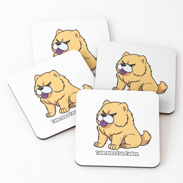 Item preview, Chow Chow Sticker - Tolerates You Today Funny Chow Chow Gift designed and sold by pawdrops.