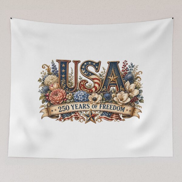 Item preview, USA America 250 Patriotic Flowers 1776-2026 Celebration designed and sold by PetalGarden.