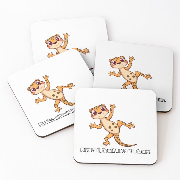 Artikelvorschau, Gecko-Aufkleber – Physik optional, Vibes obligatorisch, lustiges Gecko-Geschenk entworfen und verkauft von pawdrops.