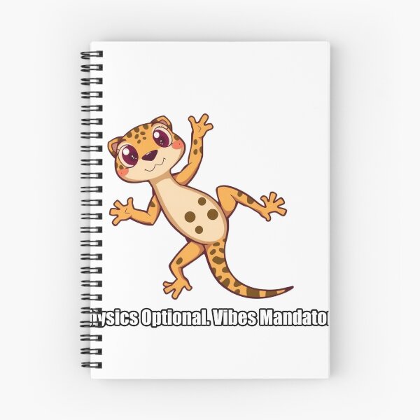 Item preview, Gecko Sticker - Physics Optional Vibes Mandatory Funny Gecko Gift designed and sold by pawdrops.