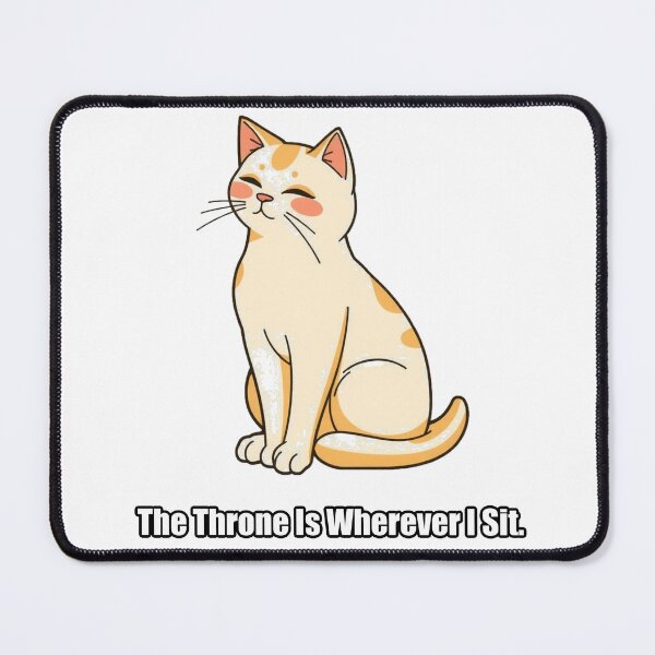Item preview, Siamese Cat Sticker - The Throne Is Wherever I Sit Funny Gift designed and sold by pawdrops.