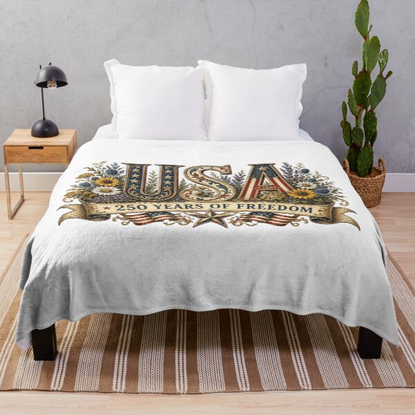 Item preview, Patriotic USA Floral America 250 Anniversary Design designed and sold by PetalGarden.