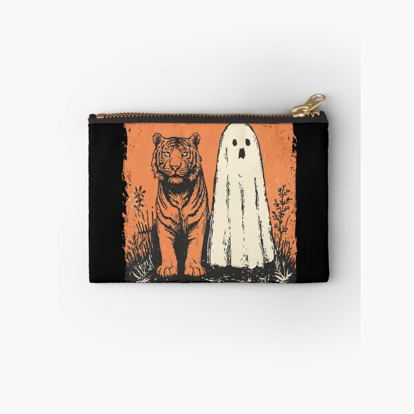 Item preview, Tiger Standing Beside Spooky Sheet Ghost designed and sold by grenithh.