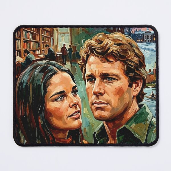 Item preview, Love Story Retro Romantic Drama Tribute Art Movie Poster designed and sold by Art's Diner.