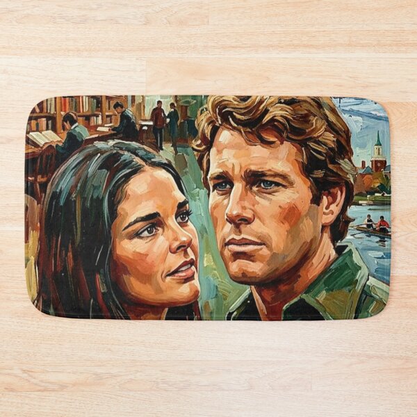 Item preview, Love Story Retro Romantic Drama Tribute Art Movie Poster designed and sold by Art's Diner.