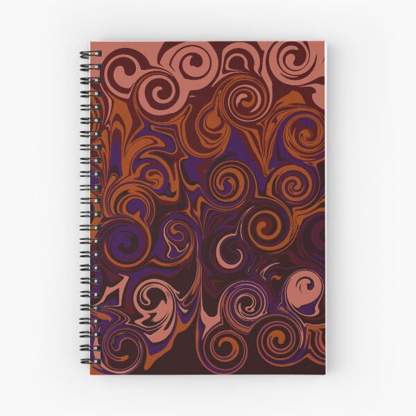 Item preview, Dark Swirl Abstract Pattern - Moody Spiral Design designed and sold by footnotes-club.
