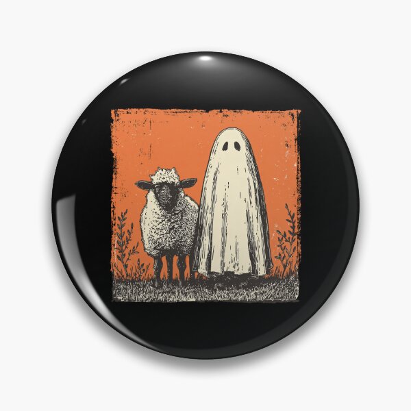 Item preview, Woolly Sheep Standing With Sheet Ghost designed and sold by grenithh.