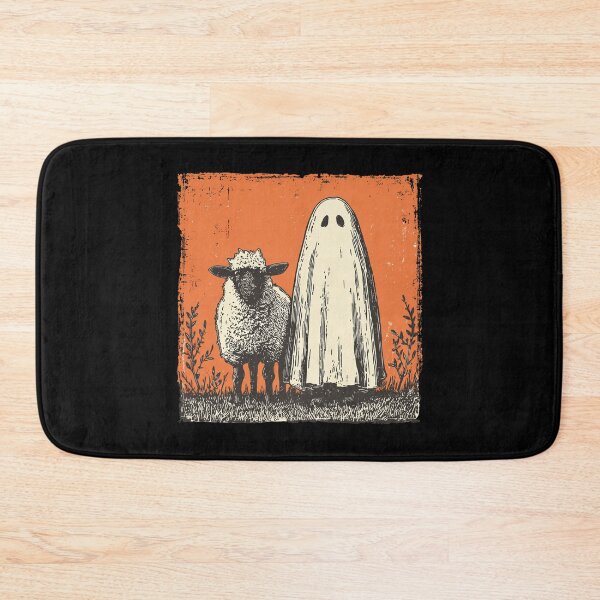 Item preview, Woolly Sheep Standing With Sheet Ghost designed and sold by grenithh.