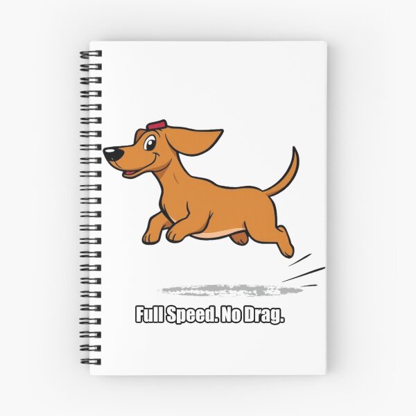 Item preview, Dachshund Sticker - Full Speed No Drag - Funny Dachshund Gift designed and sold by pawdrops.