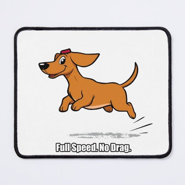 Item preview, Dachshund Sticker - Full Speed No Drag - Funny Dachshund Gift designed and sold by pawdrops.