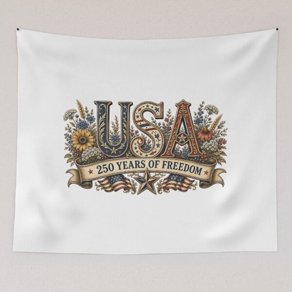 Item preview, USA America 250 Independence Day Floral Design designed and sold by PetalGarden.