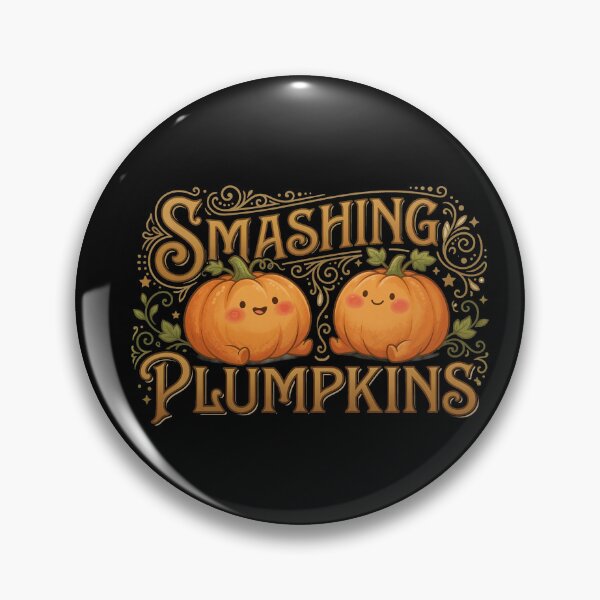 Item preview, Smashing Plumpkins — Cute Pumpkin Rock Parody Design designed and sold by Planet Utoppia.