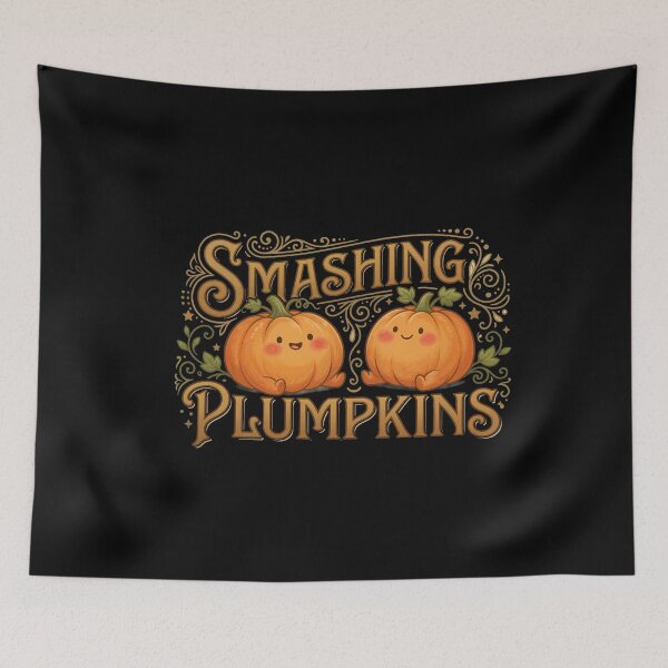 Item preview, Smashing Plumpkins — Cute Pumpkin Rock Parody Design designed and sold by Planet Utoppia.