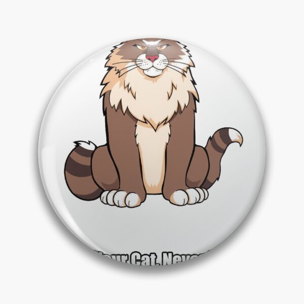 Item preview, Maine Coon Sticker - Not Your Cat Never Was - Funny Maine Coon Gift designed and sold by pawdrops.