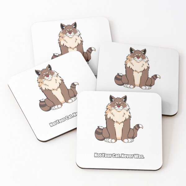Item preview, Maine Coon Sticker - Not Your Cat Never Was - Funny Maine Coon Gift designed and sold by pawdrops.