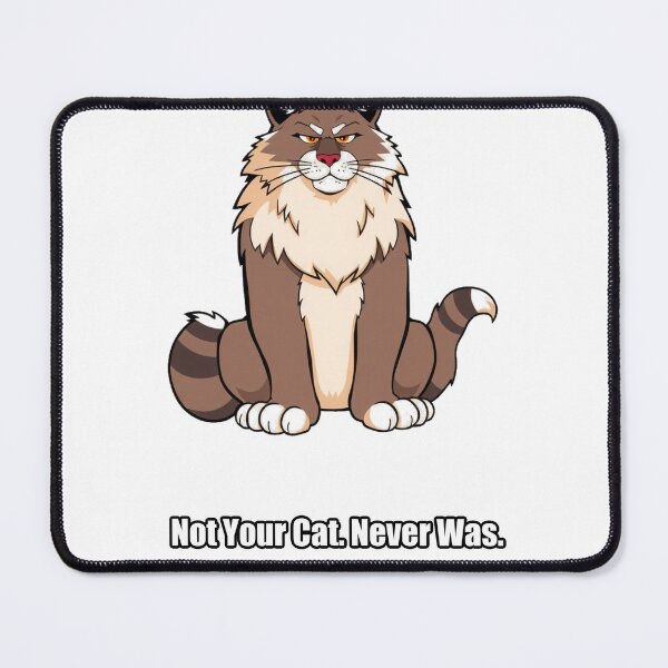 Item preview, Maine Coon Sticker - Not Your Cat Never Was - Funny Maine Coon Gift designed and sold by pawdrops.
