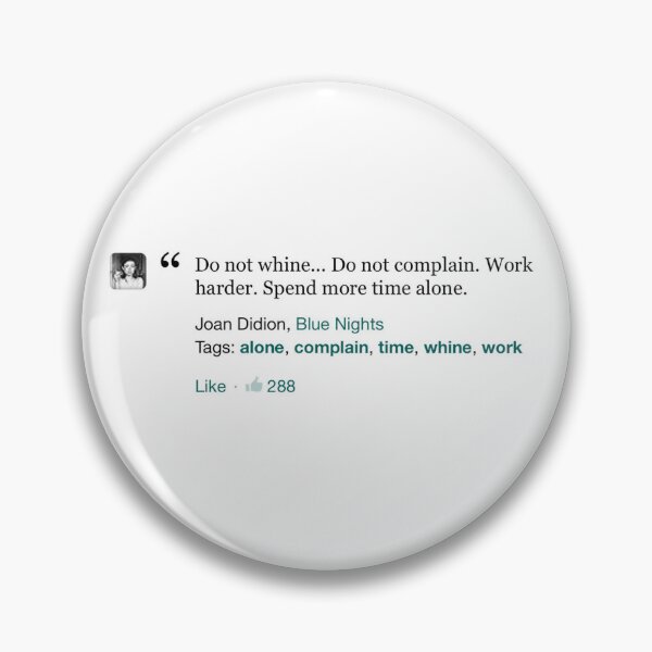Item preview, Joan Didion Blue Nights Quote Sticker<3 designed and sold by lolalacavaaa.