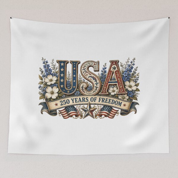 Item preview, America 250 USA Pride Patriotic Floral Celebration designed and sold by PetalGarden.