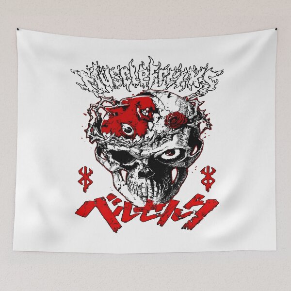 Item preview, Berserk Skull Anime T-Shirt - Brand of Sacrifice Dark Art Design designed and sold by ArcadeLens Studio.