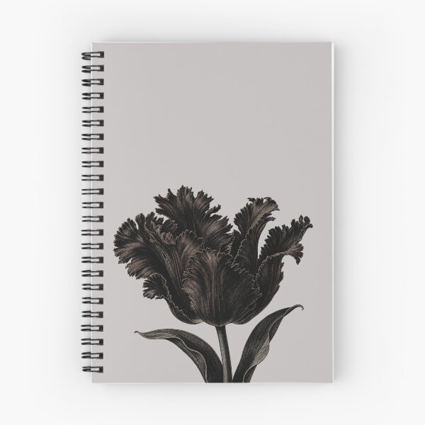 Item preview, THE BLACK TULIP SOCIETY AMSTERDAM GOTHIC EBRU FLORAL ART designed and sold by MonsoonInkX.