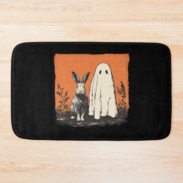 Item preview, Dark Rabbit Beside Quiet Halloween Ghost designed and sold by grenithh.
