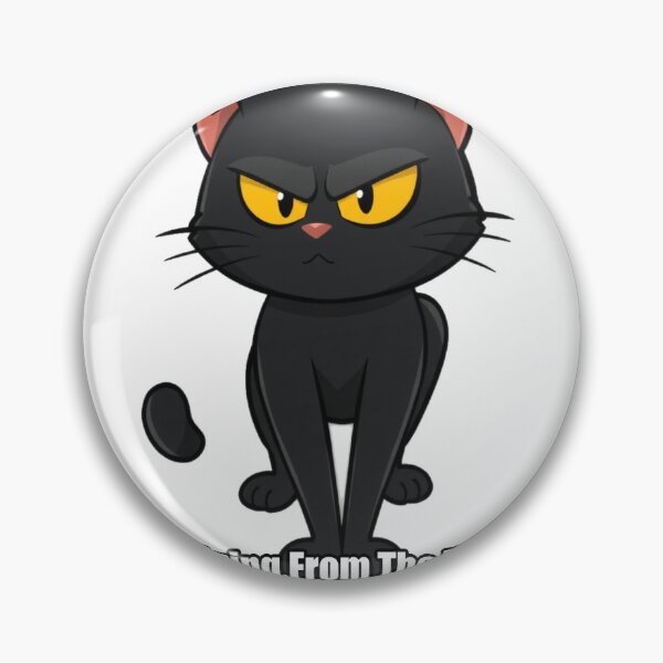 Item preview, Black Cat Sticker - Judging From The Void - Funny Cat Gift designed and sold by pawdrops.