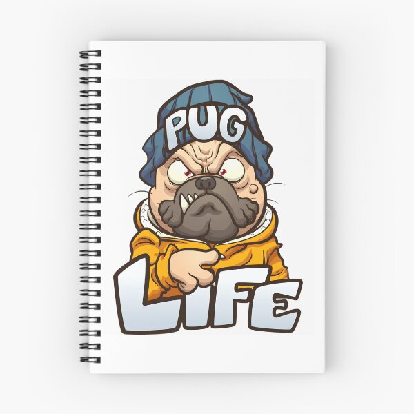 Item preview, Pug Life | Funny Angry Pug Cartoon Graphic Design designed and sold by VividMorphk.