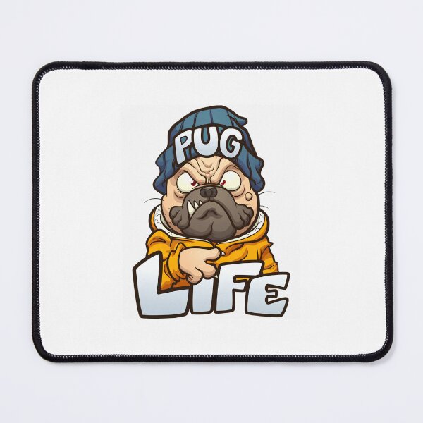 Item preview, Pug Life | Funny Angry Pug Cartoon Graphic Design designed and sold by VividMorphk.