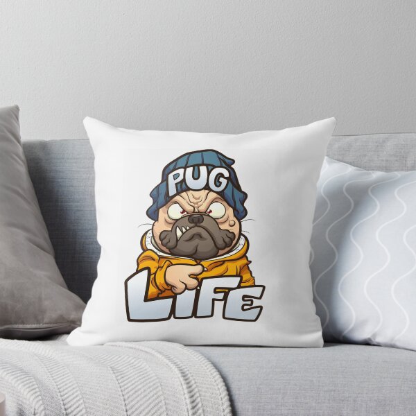 Item preview, Pug Life | Funny Angry Pug Cartoon Graphic Design designed and sold by VividMorphk.