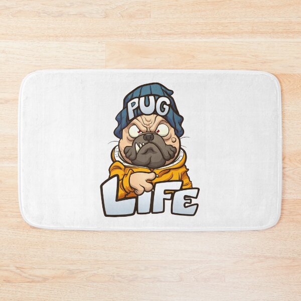 Item preview, Pug Life | Funny Angry Pug Cartoon Graphic Design designed and sold by VividMorphk.