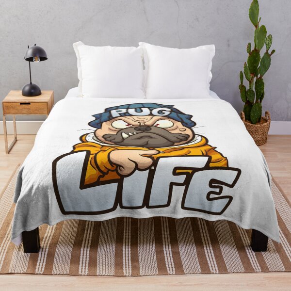 Item preview, Pug Life | Funny Angry Pug Cartoon Graphic Design designed and sold by VividMorphk.