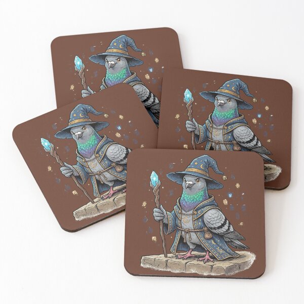 Item preview, Wizard Pigeon With Crystal Staff designed and sold by azule1.