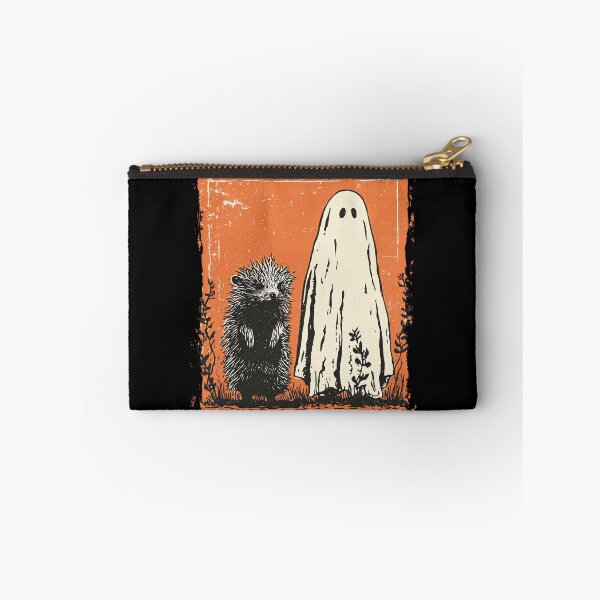 Item preview, Spiky Hedgehog Beside Tall Halloween Ghost designed and sold by grenithh.