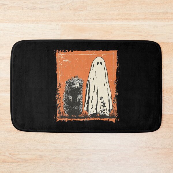 Item preview, Spiky Hedgehog Beside Tall Halloween Ghost designed and sold by grenithh.
