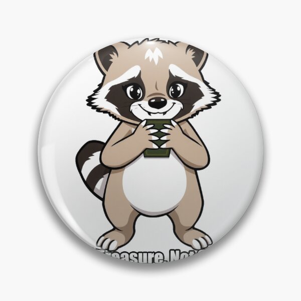 Item preview, Raccoon Sticker - Found Treasure Not Sharing - Funny Raccoon Gift designed and sold by pawdrops.