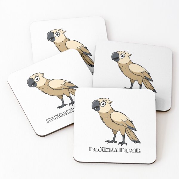 Item preview, Parrot Sticker - Heard That Will Repeat It - Funny Parrot Gift designed and sold by pawdrops.