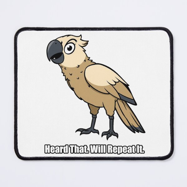 Item preview, Parrot Sticker - Heard That Will Repeat It - Funny Parrot Gift designed and sold by pawdrops.