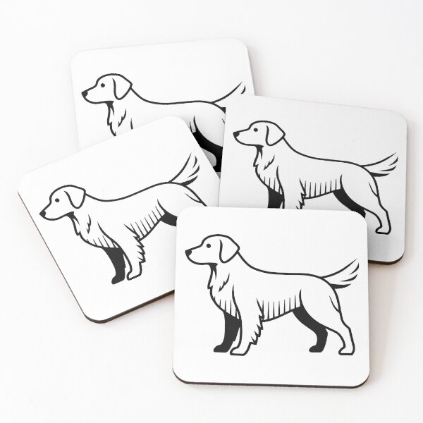 Item preview, Loyal Retriever Dog Sticker Graphic - Black and White Canine Silhouette Art - Puppy Print Design designed and sold by BestChoiceService.