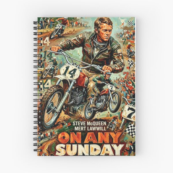 Item preview, On Any Sunday Retro Motorcycle Racing Documentary Tribute Art Poster designed and sold by Art's Diner.