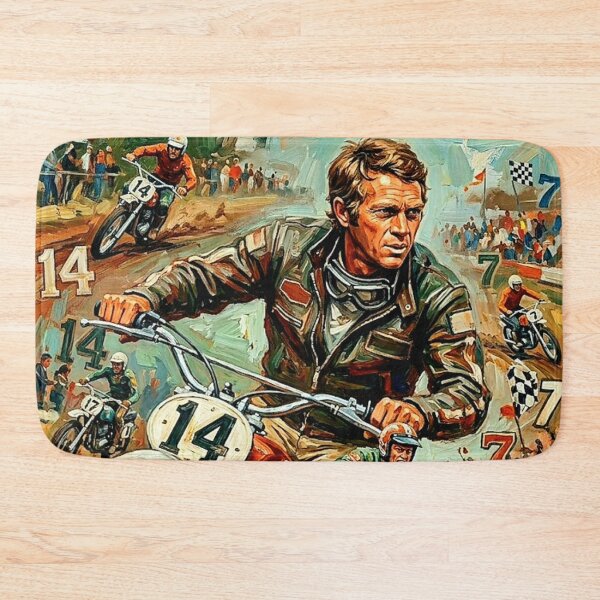 Item preview, On Any Sunday Retro Motorcycle Racing Documentary Tribute Art Poster designed and sold by Art's Diner.