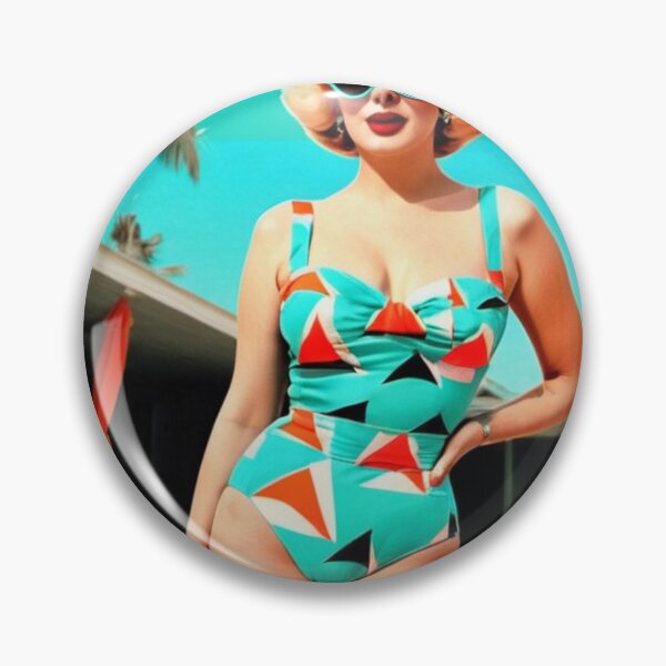 Item preview, Art - Iconic Female Figure of 1950s-1960s Pop Art, Retro Glamour Poolside Style designed and sold by Beat-It.