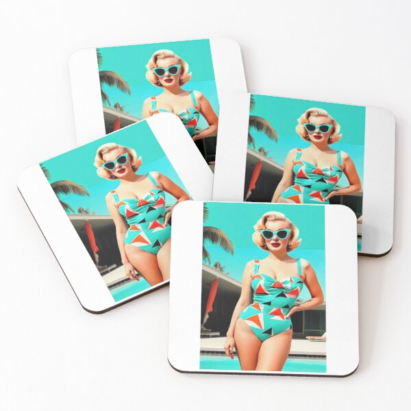 Artikelvorschau, Art - Iconic Female Figure of 1950s-1960s Pop Art, Retro Glamour Poolside Style entworfen und verkauft von Beat-It.