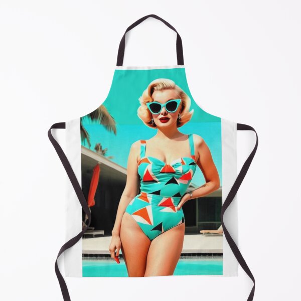 Aperçu de l'œuvre Art - Iconic Female Figure of 1950s-1960s Pop Art, Retro Glamour Poolside Style créée et vendue par Beat-It.