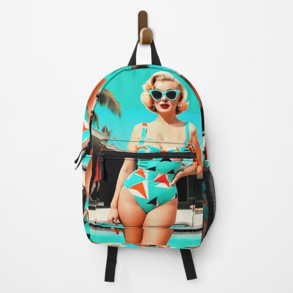 Item preview, Art - Iconic Female Figure of 1950s-1960s Pop Art, Retro Glamour Poolside Style designed and sold by Beat-It.